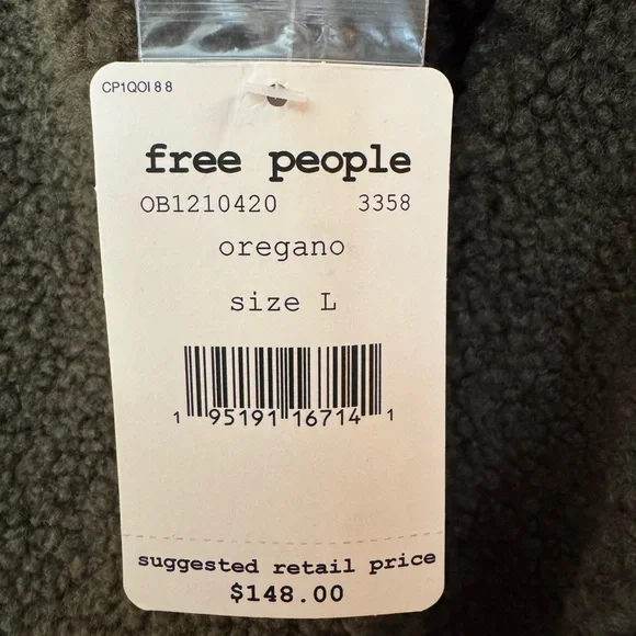 Free People Forest Green Teddy Jacket - Picture 2 of 5